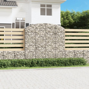 Gabion Basket Silver Galvanized iron Large Decorative I...
