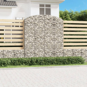 Gabion Basket Silver Galvanized iron Large Sound-Absorb...