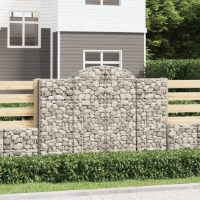 Gabion Basket Silver Galvanized iron Large Decorative I...