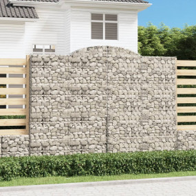 Gabion Basket Silver Galvanized iron Extra Large Durabl...