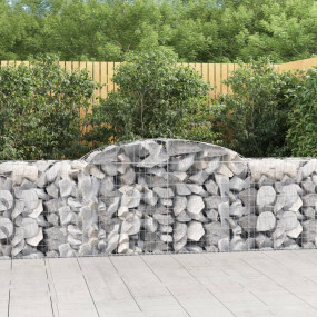 Gabion Basket Silver Galvanized Iron Large Heavy Weight...