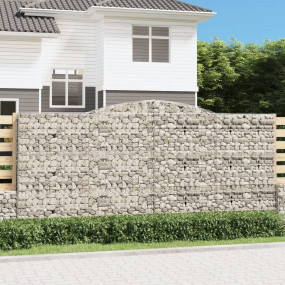 Gabion Basket Silver Galvanized iron Extra Large Durabl...