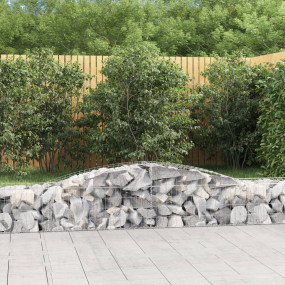 Gabion Basket Silver Galvanized Iron Large Sturdy Gabio...