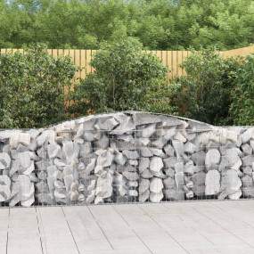 Gabion Basket Silver Galvanized iron Large Decorative I...