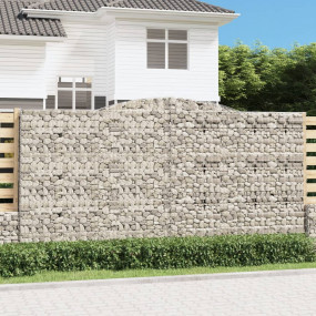 Gabion Basket Silver Galvanized iron Large Sound-Absorb...