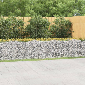 Gabion Raised Bed Silver Galvanized iron Extra Large Du...