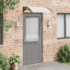 Door Canopy Black, Transparent Polycarbonate, ABS, Alum...