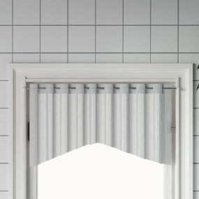 Curtain Rail White and silver Aluminum, Plastic