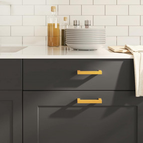 Cabinet Handle Set of 10 Gold Stainless steel Standard ...