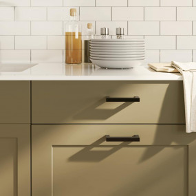 Cabinet Handle Set of 10 Black