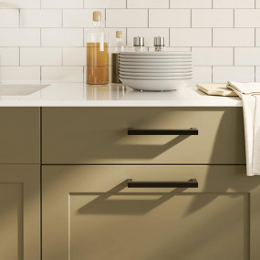 Cabinet Handle Set of 10 Black