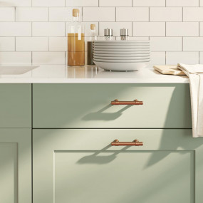 Cabinet Handle Set of 10 Bronze Stainless Steel Small D...
