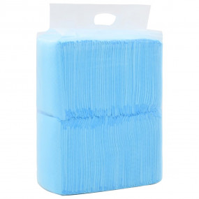 Pet Training Pad Set of 100 Blue and white