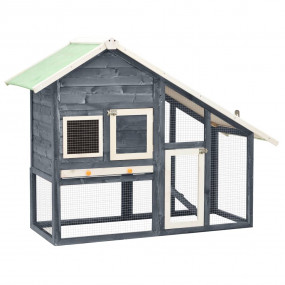 Rabbit Hutch Grey and White