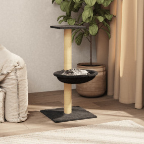 Cat Tree Dark Grey Engineered wood, plush, sisal Medium...