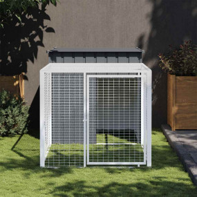 Chicken Cage Anthracite Galvanized Steel Large Durable