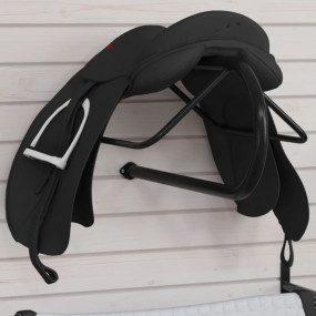 Saddle Rack Black Powder-coated iron Compact Portable
