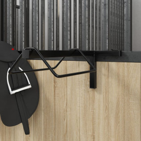 Saddle Rack Black Powder-coated iron Compact Portable