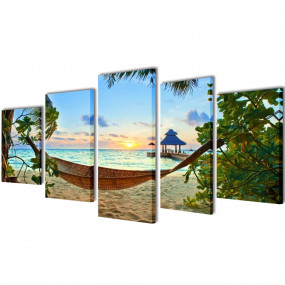 Canvas Painting Multicolor Canvas, Wood Large Wall moun...