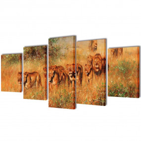 Canvas Painting Multicolor Canvas, Wood 39.4 x 19.7 in