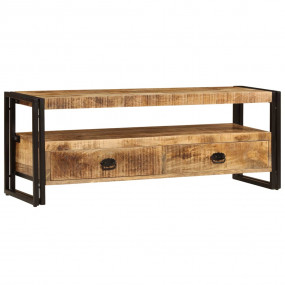 TV Cabinet Brown Solid Mango Wood Medium TV Cabinet Rec...
