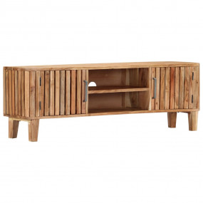 TV Cabinet Natural Solid Acacia wood 51.2 x 11.8 x 17.7...
