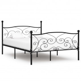 Bed Frame Black Metal, Plywood Full Durable Bed Frame