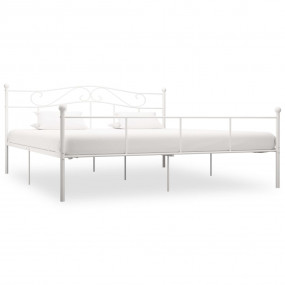 Bed Frame White Metal Super King Durable Bed Frame
