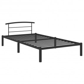 Bed Frame Black Metal Twin Durable Bed Frame Rectangula...
