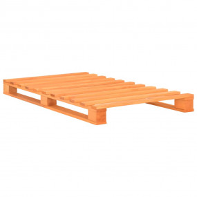 Bed Frame Brown Solid pine wood 39.4x78.7 in Durable Be...