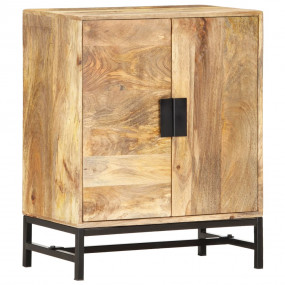 Sideboard Brown Solid mango wood, Powder-coated steel M...