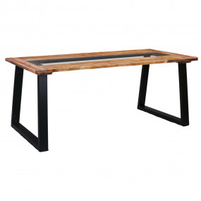 Dining Table Brown and Black
