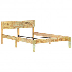 Bed Frame Reclaimed wood color Solid reclaimed wood, St...
