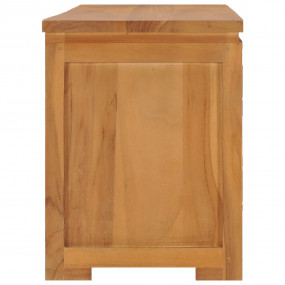 TV Cabinet Natural Teak Solid Teak Wood Medium TV Cabin...
