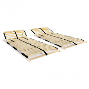 Bed Slatted Base Beechwood and Birch Solid beechwood an...