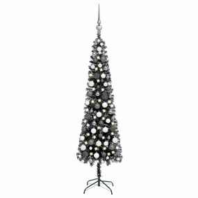 Christmas Tree Black PVC, steel, plastic 82.7 in Christ...