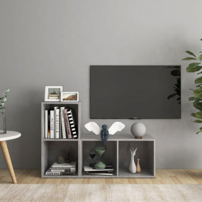 TV Cabinet Concrete grey Engineered wood 28.3 x 13.8 x ...