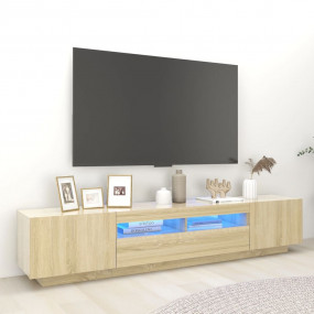 TV Stand Sonoma Oak Engineered wood Large Entertainment...