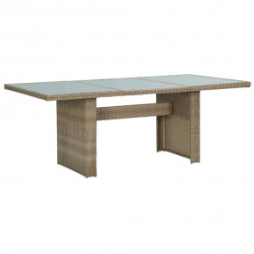 Dining Table Brown and transparent
