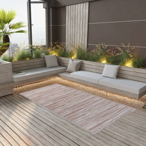Outdoor Carpet Brown Polypropylene 47.2 x 70.9 in Patte...