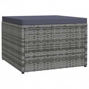Garden Footstool Grey, Dark Grey