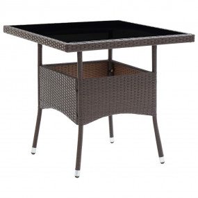 Dining Table Brown and Black