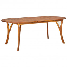 Wooden Table Brown Solid Acacia wood Large Dining Table