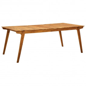 Garden Table Natural wood Solid Acacia wood Large Durab...