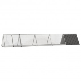 Rabbit Cage Anthracite Galvanized Steel Large Durable