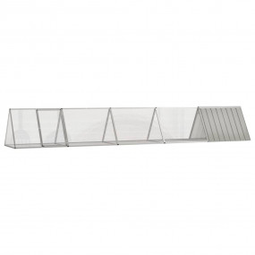 Rabbit Cage Grey Galvanized Steel Large Expandable Rabb...