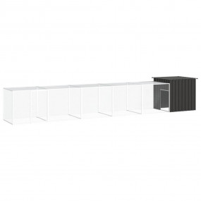 Chicken Cage Anthracite Galvanized steel 236.2 x 35.8 x...
