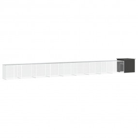Chicken Cage Anthracite Galvanized Steel