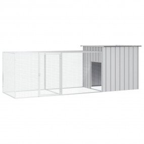 Chicken Cage Grey Galvanized steel Large Durable Chicke...