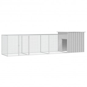 Chicken Cage Grey Galvanized Steel Large Durable Chicke...